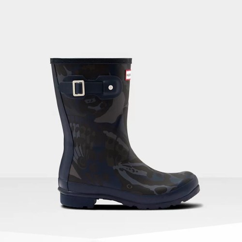 Hunter Original Butterfly Print Short Wellies (B415O) Ireland